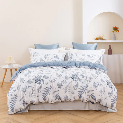 Dreamaker Daphne 100% Cotton Reversible Quilt Cover Set