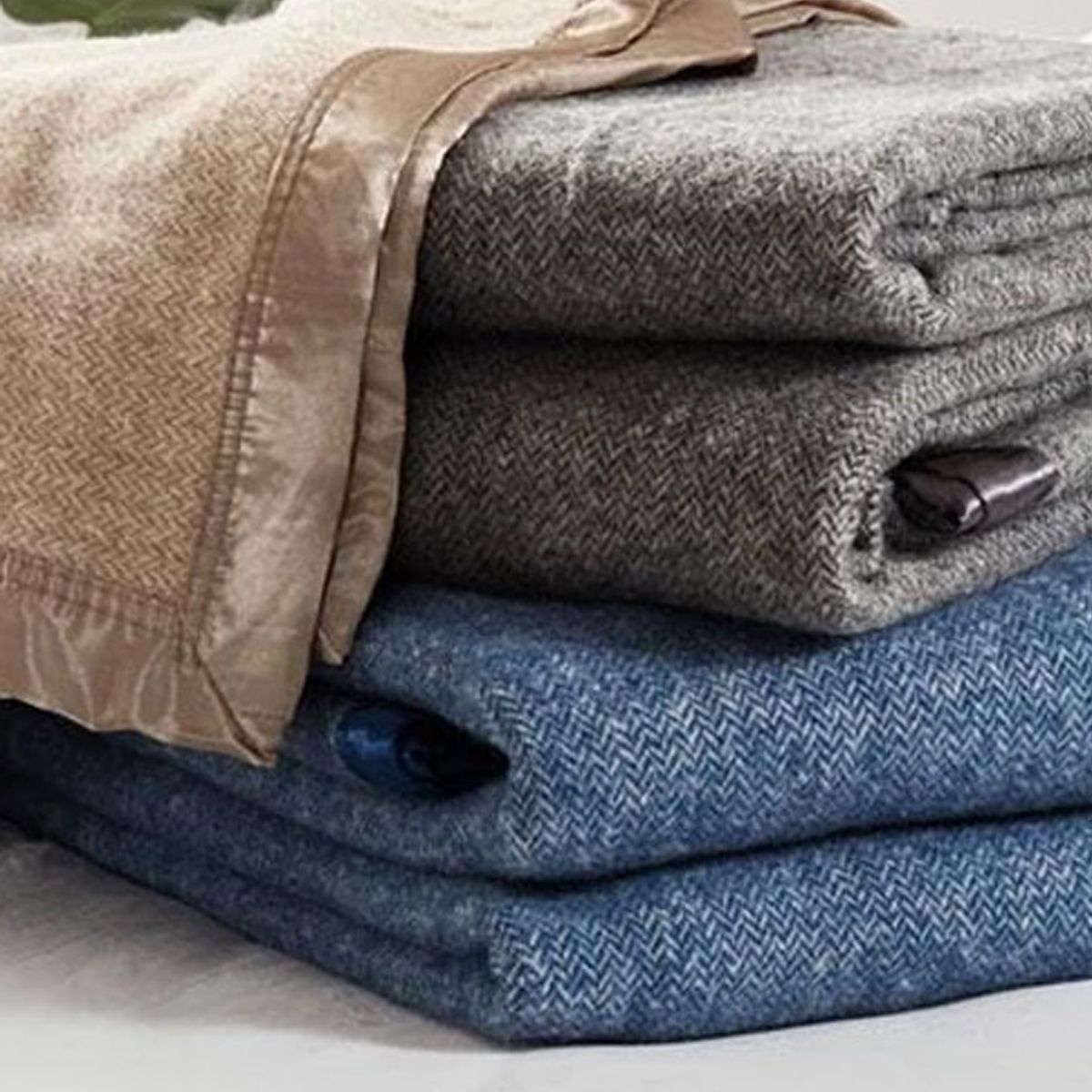 Alastair's Herringbone Wool Blankets