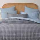 Dreamaker Luca 100% Cotton Reversible Quilt Cover Set Single Bed
