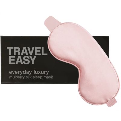 Travel Easy Luxurious Mulberry Silk Dirty Pink Sleep Mask Thumbnail 2