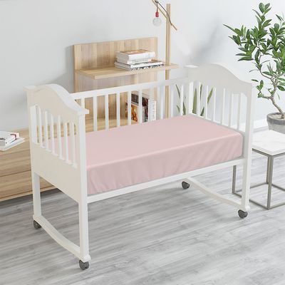 Bambi Tencel Baby Bassinet Fitted Sheet Blush