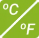 Results in °C or °F