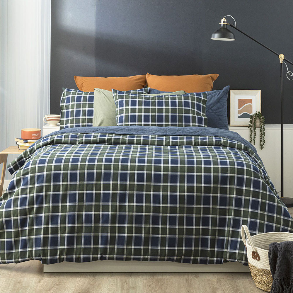 Park Avenue Malmo Egyptian Cotton Flannelette Quilt Cover Set