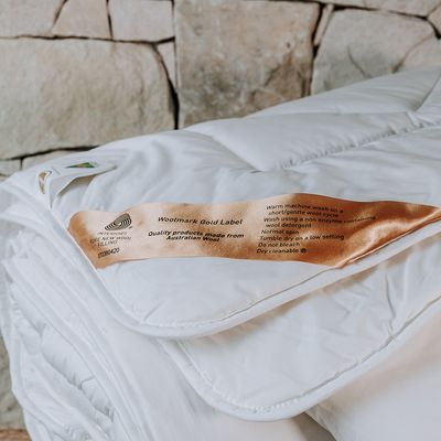 Bambi Gold Woolmark Matilda Wool Quilt 300 to 500 gsm option