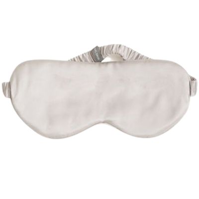 Renee Taylor 100% Mulberry Silk Silver Eye Mask