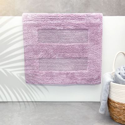 Renee Taylor Retreat Cotton Reversible Bath Mat Lilac