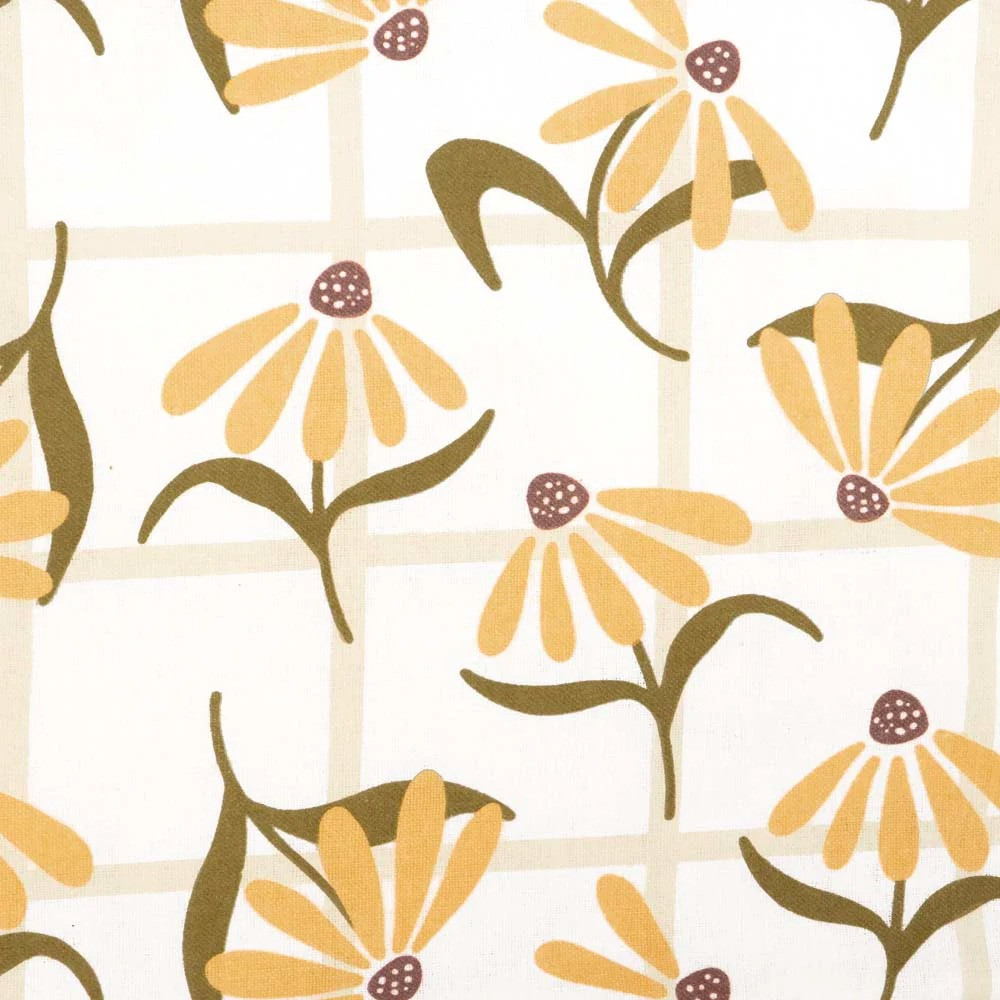 Floral and Check Pattern