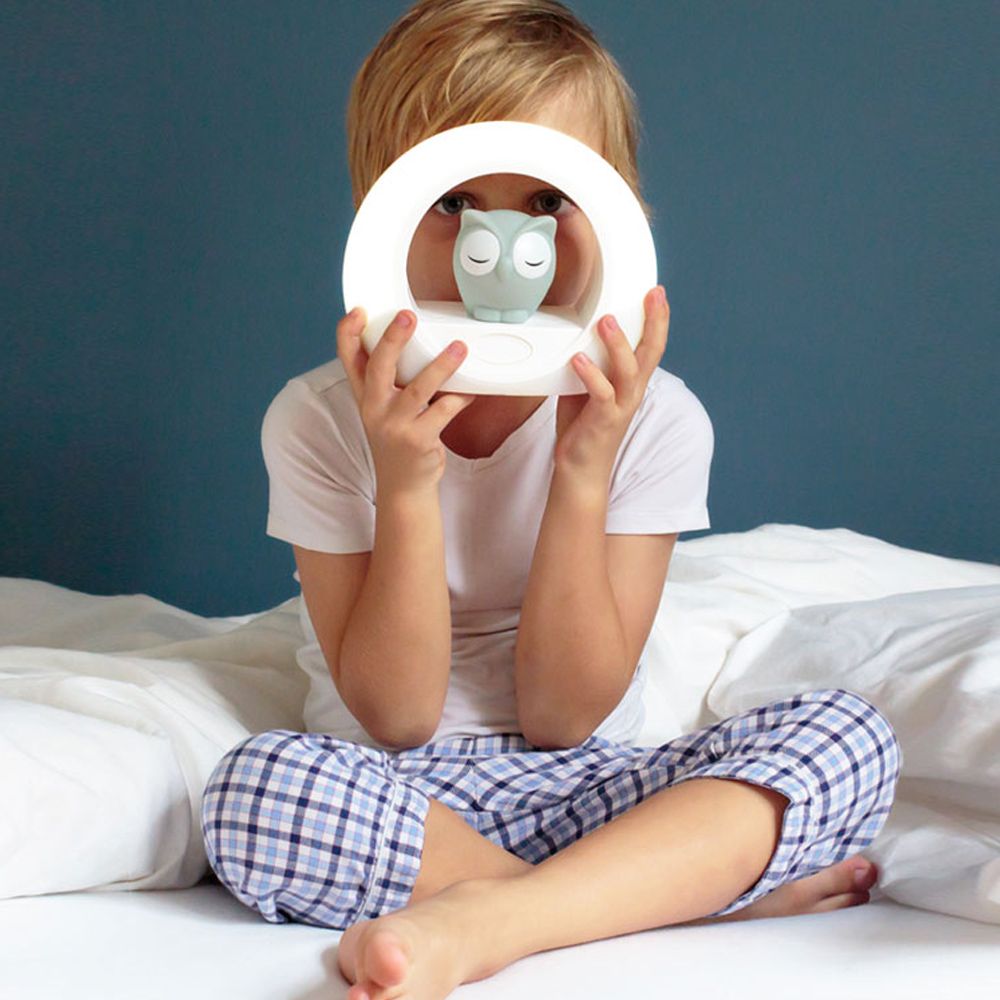 ZAZU Lou the Owl Nightlight with Voice Activation Lifestyle