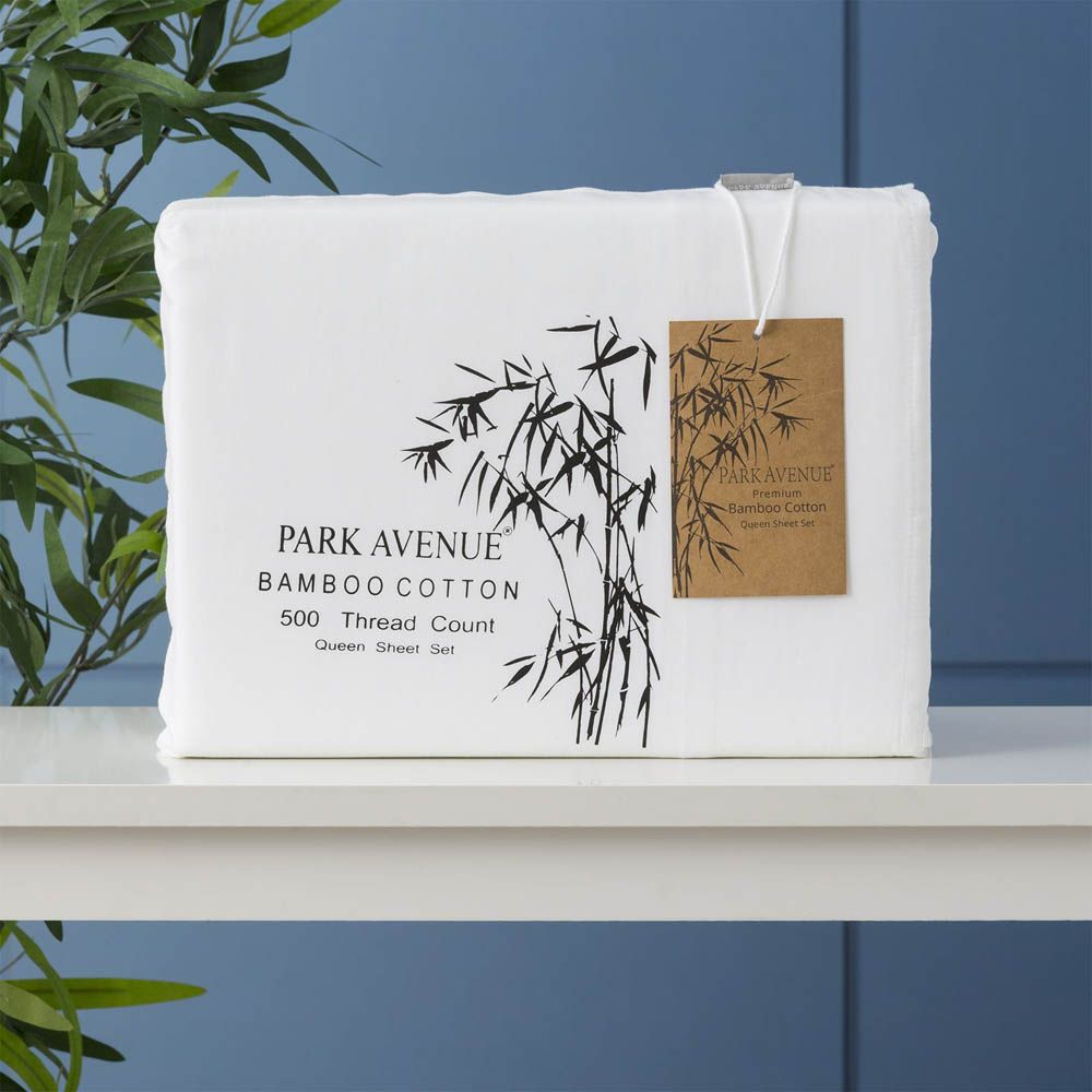 Park Avenue 500 Thread Count Natural Bamboo Cotton Sheet Set 8