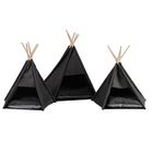 Charlie's Premium Faux Linen Pet Teepee Bed Tent All Sizes