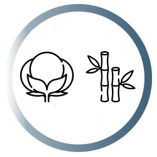 Material : Bamboo / Cotton