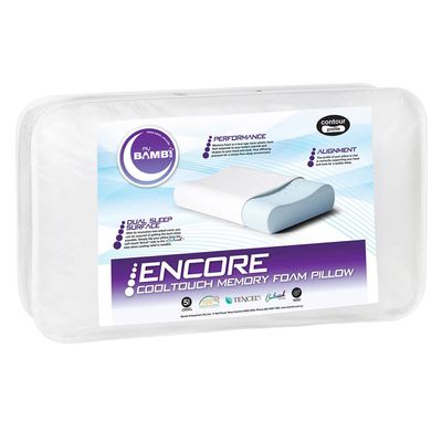 Bambi Encore Cooltouch Dual Surface Contoured Memory Foam Pillow