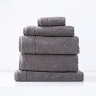 Renee Taylor Aireys Zero Twist Cotton Bath Towels Nickel