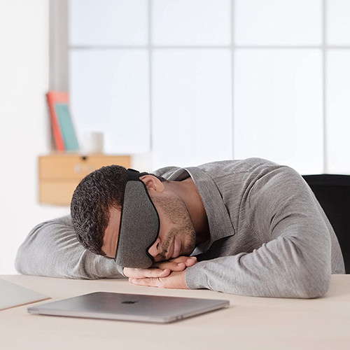 Woman using the neck wrap