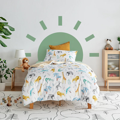 Jack & Ava At The Zoo Quilt Cover Set