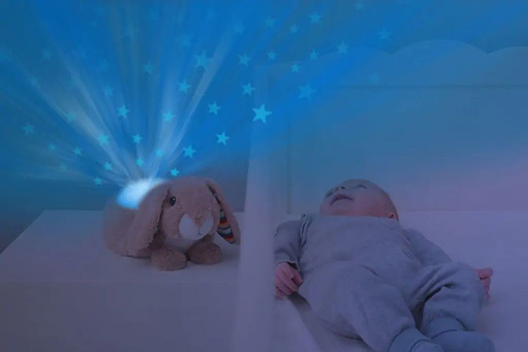 Zazu Ruby the Minilop Rabbit Star Projector with Soothing Melodies