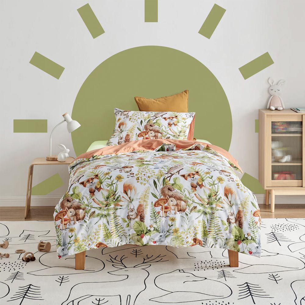 Jack & Ava Furry Buddies Quilt Cover Set