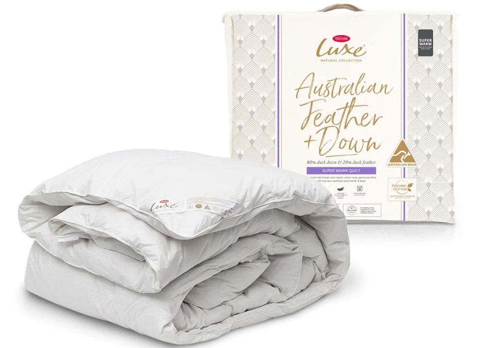 Tontine Luxe Australian 80/20 Feather and Down Super Warm Quilt