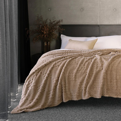 Bambury Lattice Sherpa Luxurious Blanket