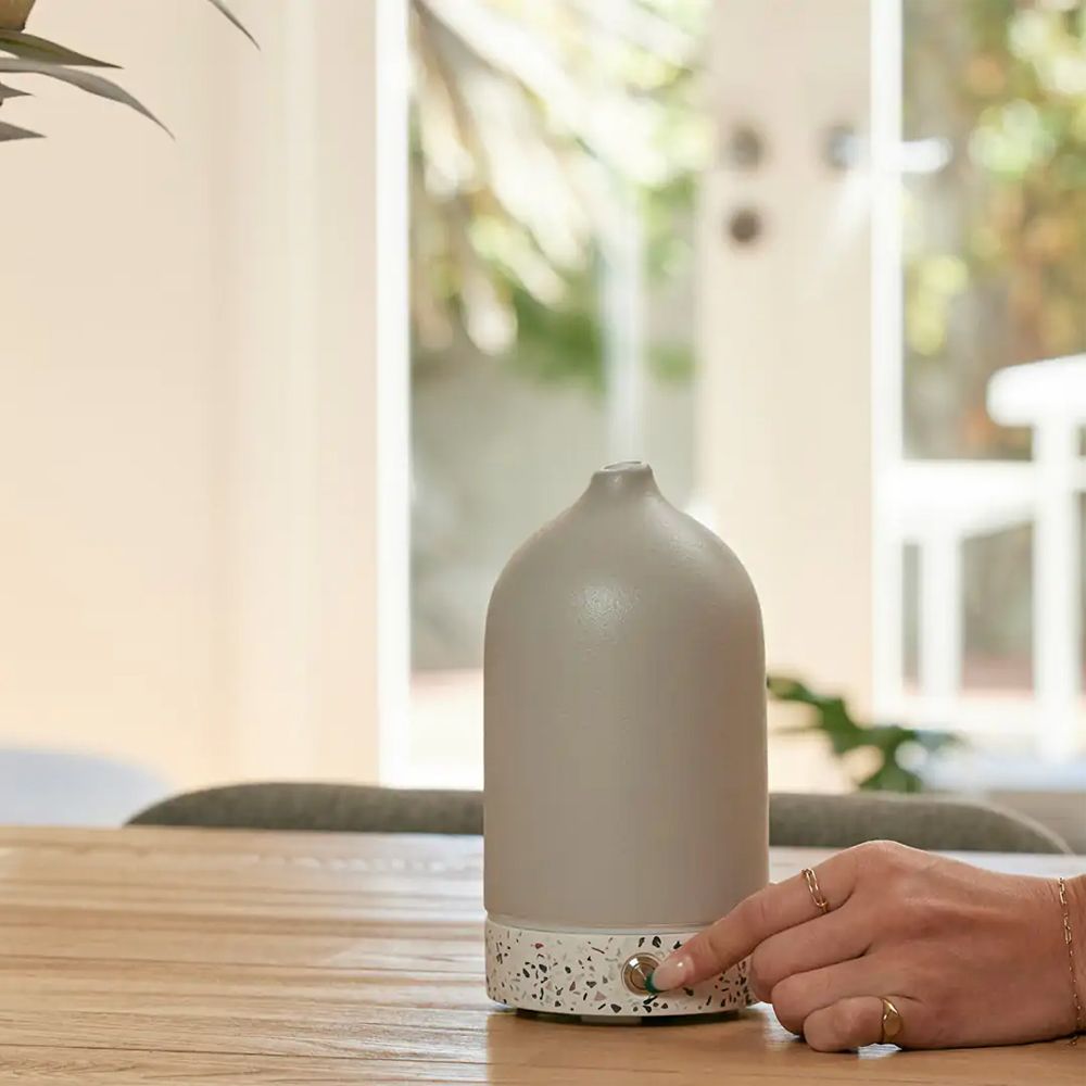 Ellia Pure Ceramic & Terrazzo Ultrasonic Aroma Essential Oil Diffuser