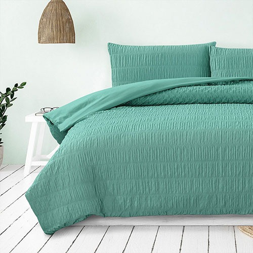 Ardor Boudoir Tuscan Ruched Microfibre Quilt Cover Set