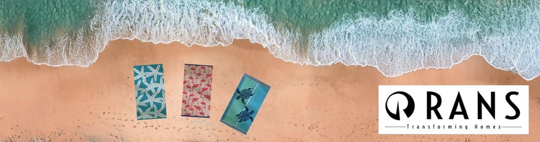 Rans Double Jacquard Velour 400 GSM Cotton Beach Towels Quilt Desktop Banner