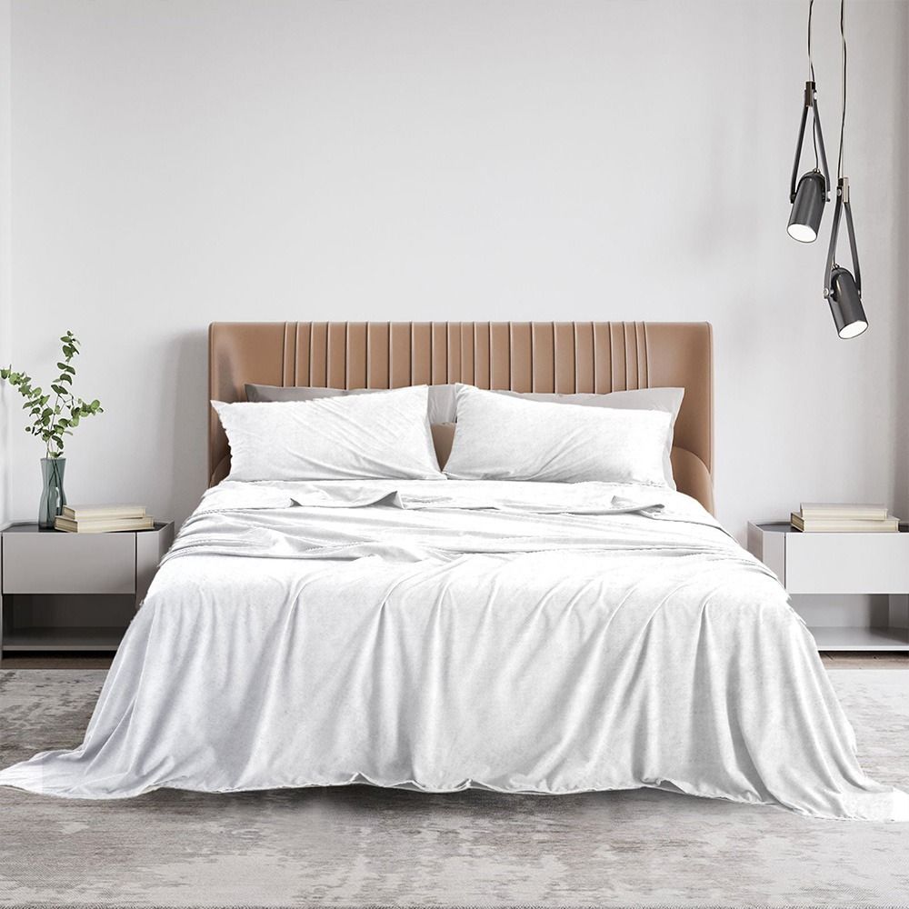 Royal Comfort Polar Fleece Flannel Sheet Set White