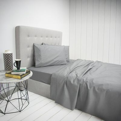 Ardor Home 1000 Thread Count Striped Sheet Set Grey