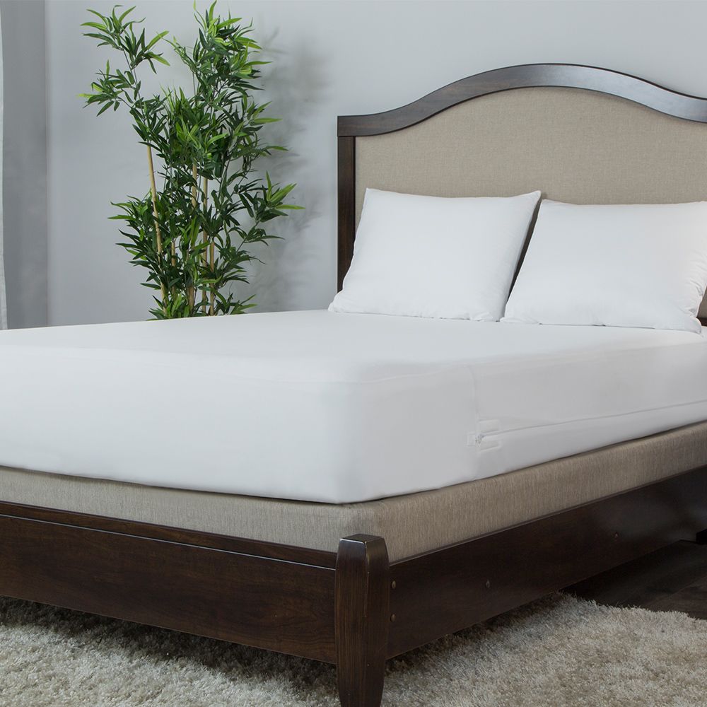 Protect-A-Bed Allerzip Smooth Anti-Allergy Fully Encased Waterproof Mattress Protector