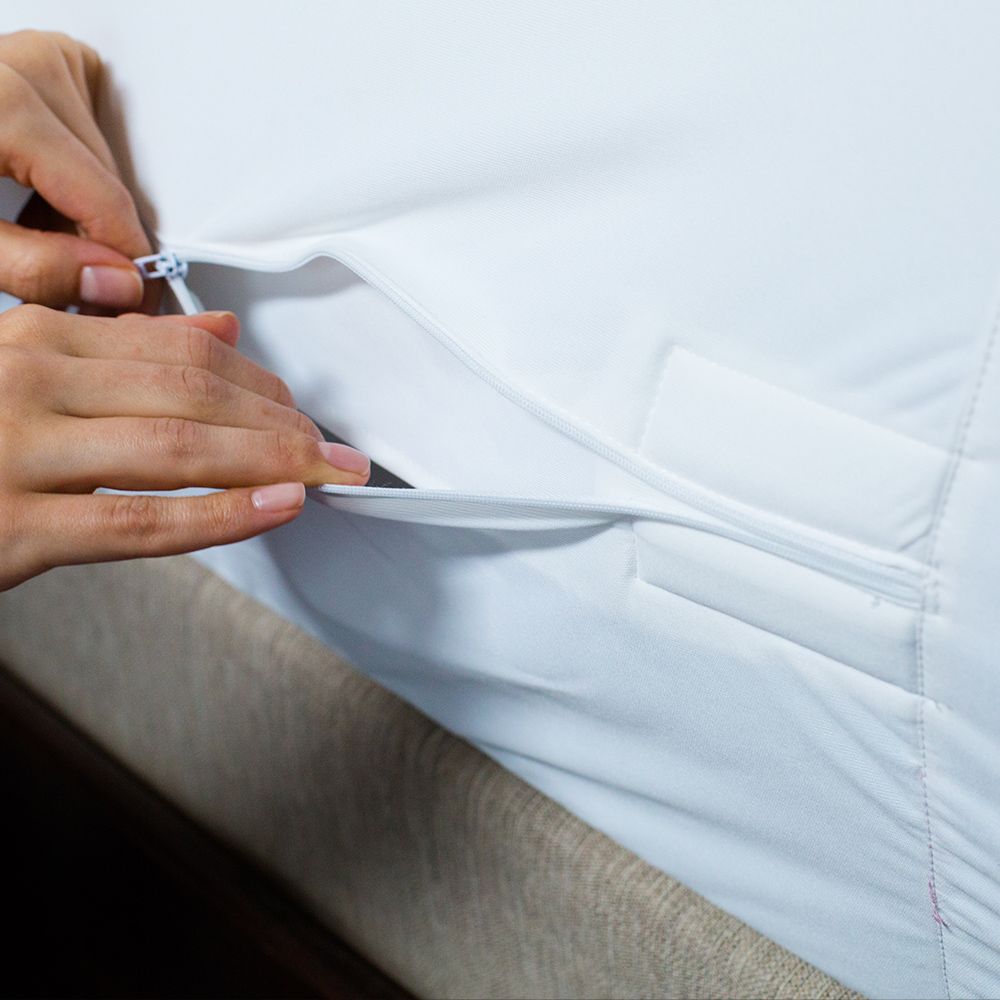 Protect-A-Bed Allerzip Smooth Anti-Allergy Fully Encased Waterproof Mattress Protector