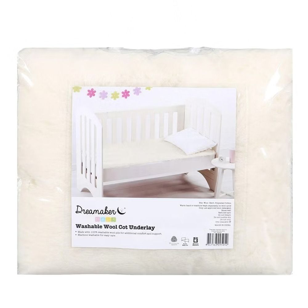 Dreamaker Baby Washable Wool Cot Underlay Packaging