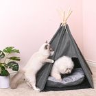 Charlie's Premium Faux Linen Pet Teepee Bed Tent Base Image
