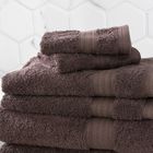 Renee Taylor Stella Super Soft Bamboo Cotton Bath Towels Cocoa