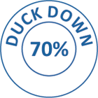 Downessa Down Rich 70% White Duck Down Pillow