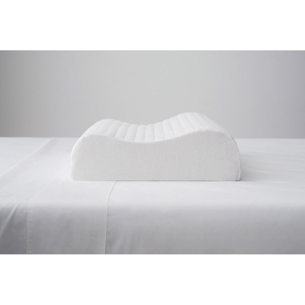 Dunlopillo Luxurious Latex Pillow Contour Dual Profile and Medium Feel Actual