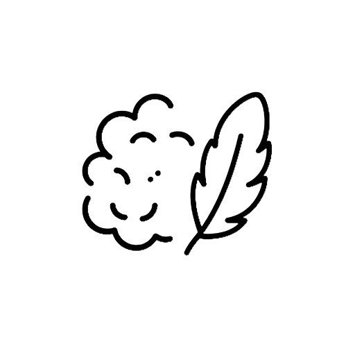 50/50 Down and Feather Fill Icon