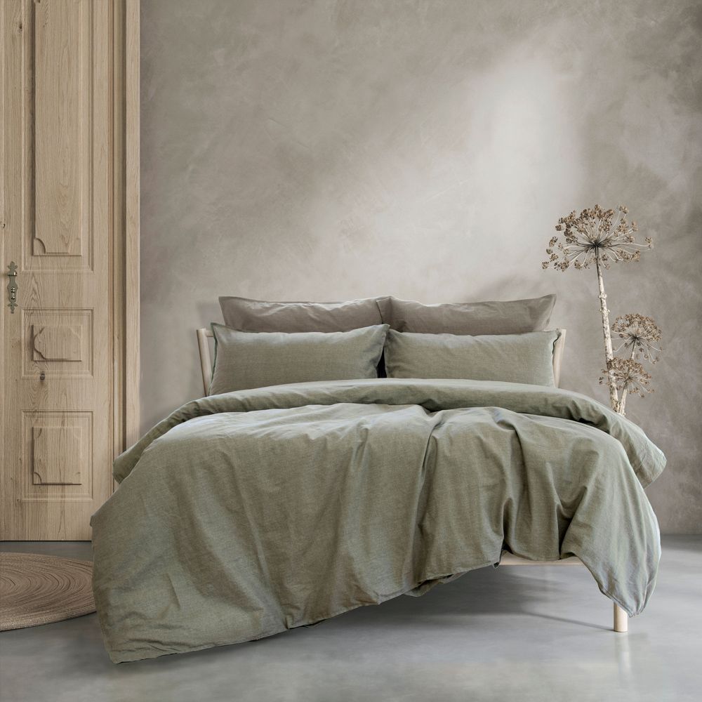 Ardor Boudoir Embre Linen Look Washed Cotton Quilt Cover Set