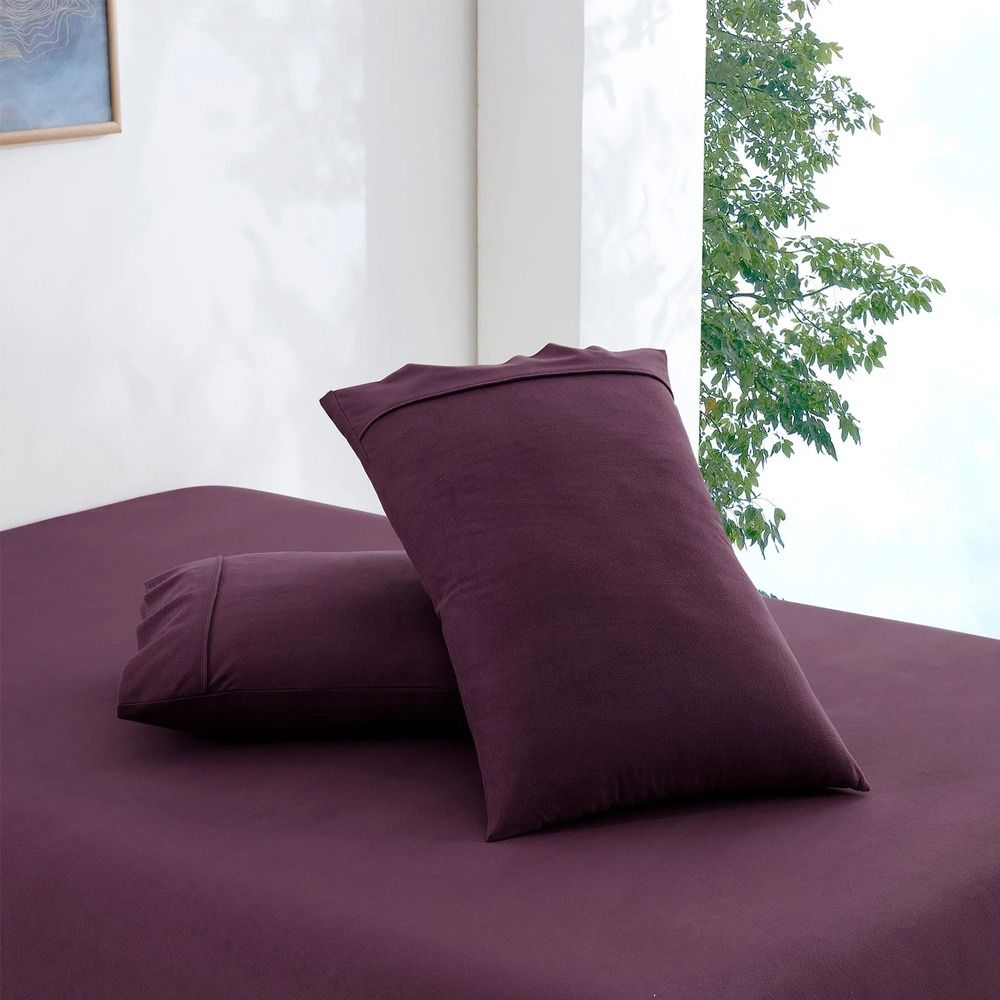Dreamaker 130GSM Polyester Micro Flannel Sheet Set