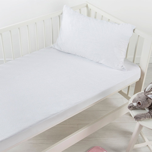 Dreamaker Cotton Terry Waterproof Cot Mattress Protector