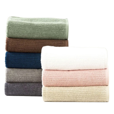 Renee Taylor Cobblestone Cotton Ribbed Bath Towels