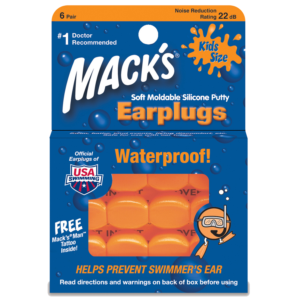 Mack's Moldable Kids Size Silicone Ear Plugs Main Image N