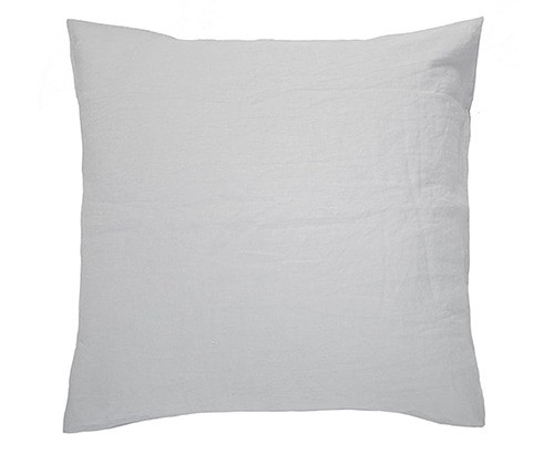Bambury French Flax Linen European Pillowcase Silver