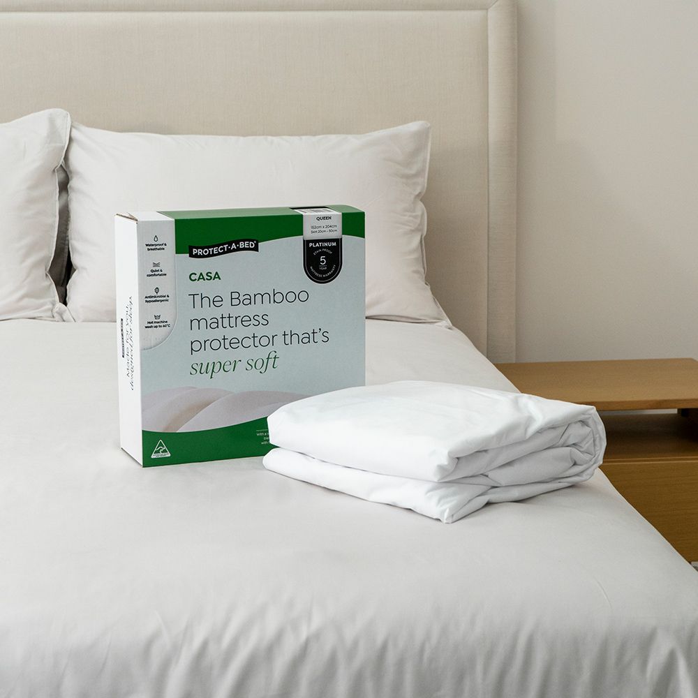Protect-A-Bed Super Soft Bamboo Jersey Fitted Waterproof Mattress Protector