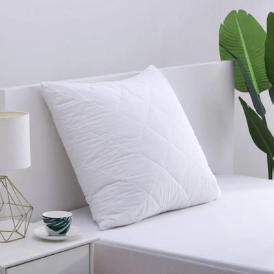 Cotton Cover Microfibre Filling Quilted European Pillow Protector