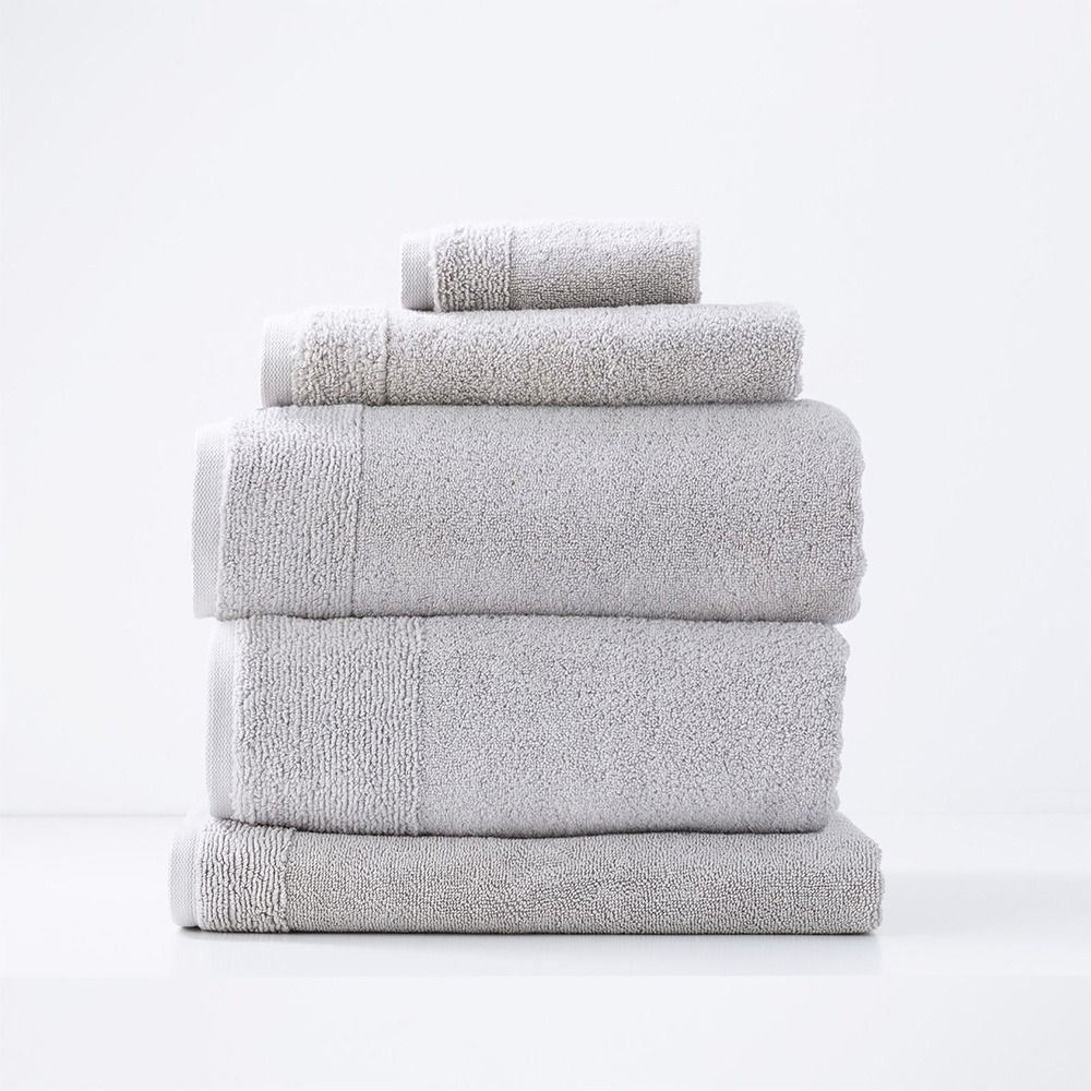 Renee Taylor Aireys Zero Twist Cotton Bath Towels Vapour