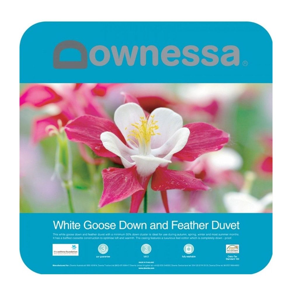 Downessa 50% White Goose Down and Feather Quilt Duvet
