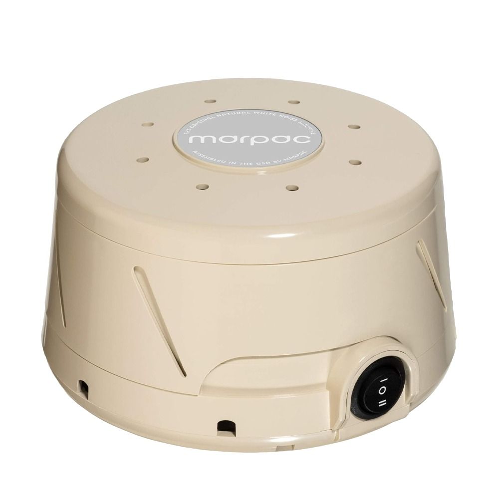 Marpac Dohm DS 240V Classic Natural White Noise Machine Side Tan