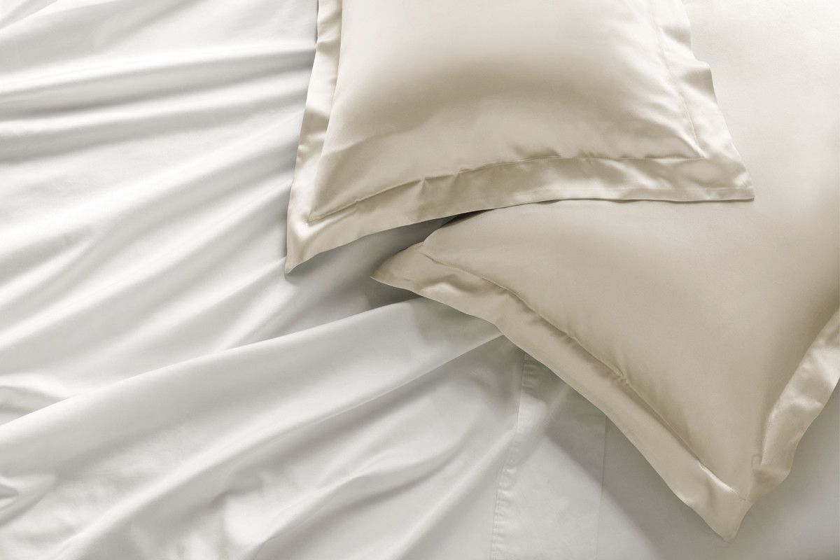 Sheridan Lanham Tailored Silk Pillowcase Sand