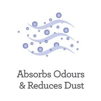 Absorbs Odours Reduces Dust