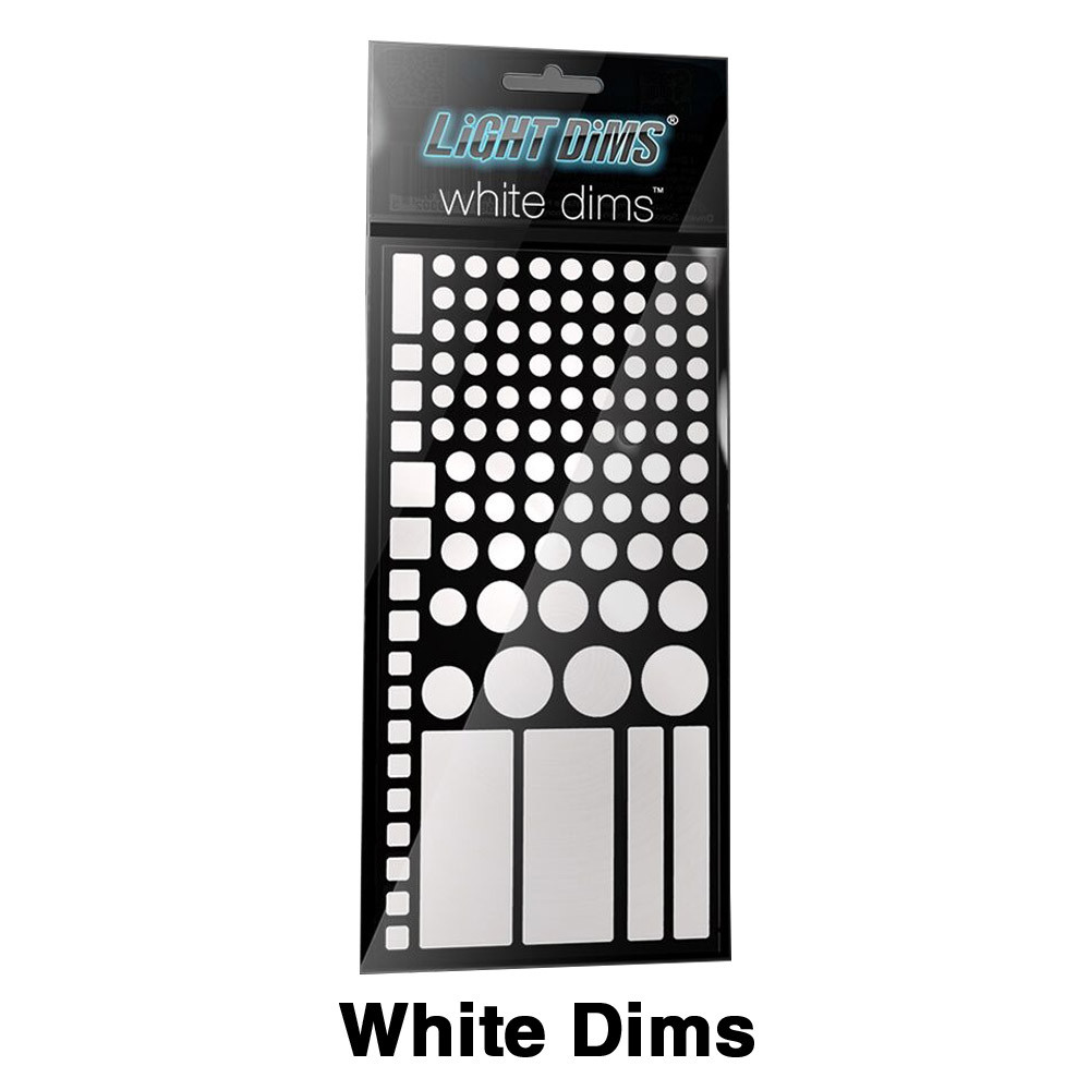 Light Reducing Stickers for Electronic Displays White Dims